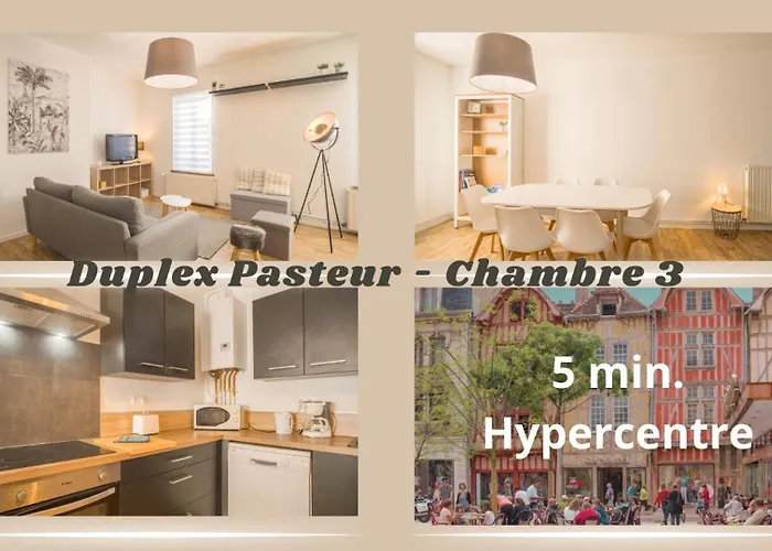 Bed & Breakfast Duplex Pasteur - 3 - Privee Troyes